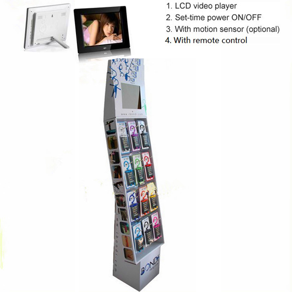 Tabletop LCD cardboard display stands