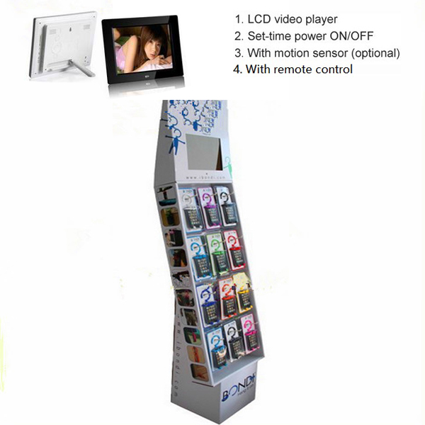 ladder counter lcd cardboard display