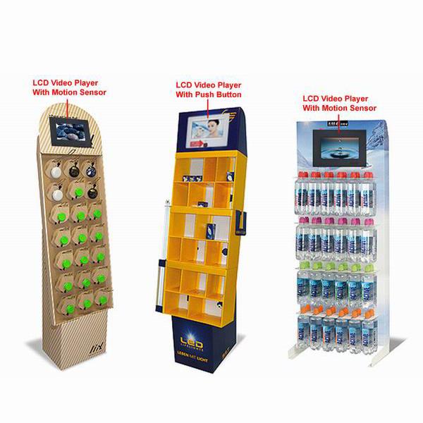 lcd corrugated cardboard store merchandise display