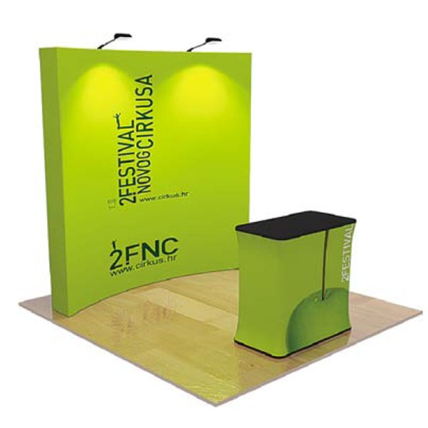 Velcro fabric pop up banner