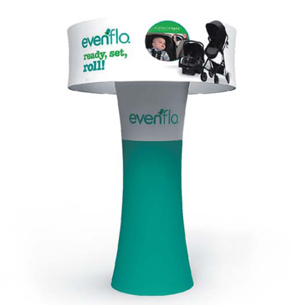 Free standing ceiling display stand
