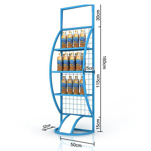 Drinks metal display shelf