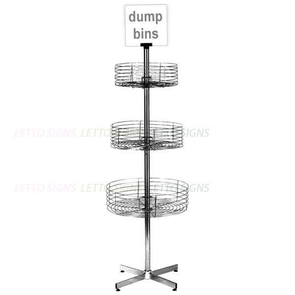 Metal Wire Snack Spinner rotate hanging rack Display