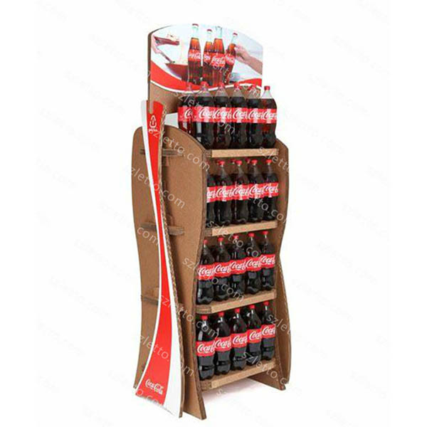 Display Rack Manufacturer Beverage Mineral Water Bottles Wire Floor Stand