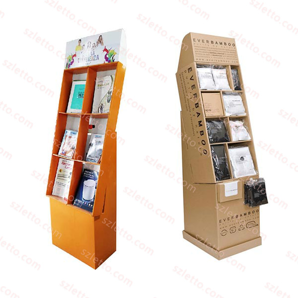 Retail Book Magazine Store Pocket Floor Display Stands Racks