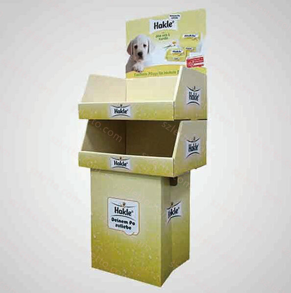 Customized Pet Food Snack Dog Toy Balls Corrugated Cardboard Display Rack